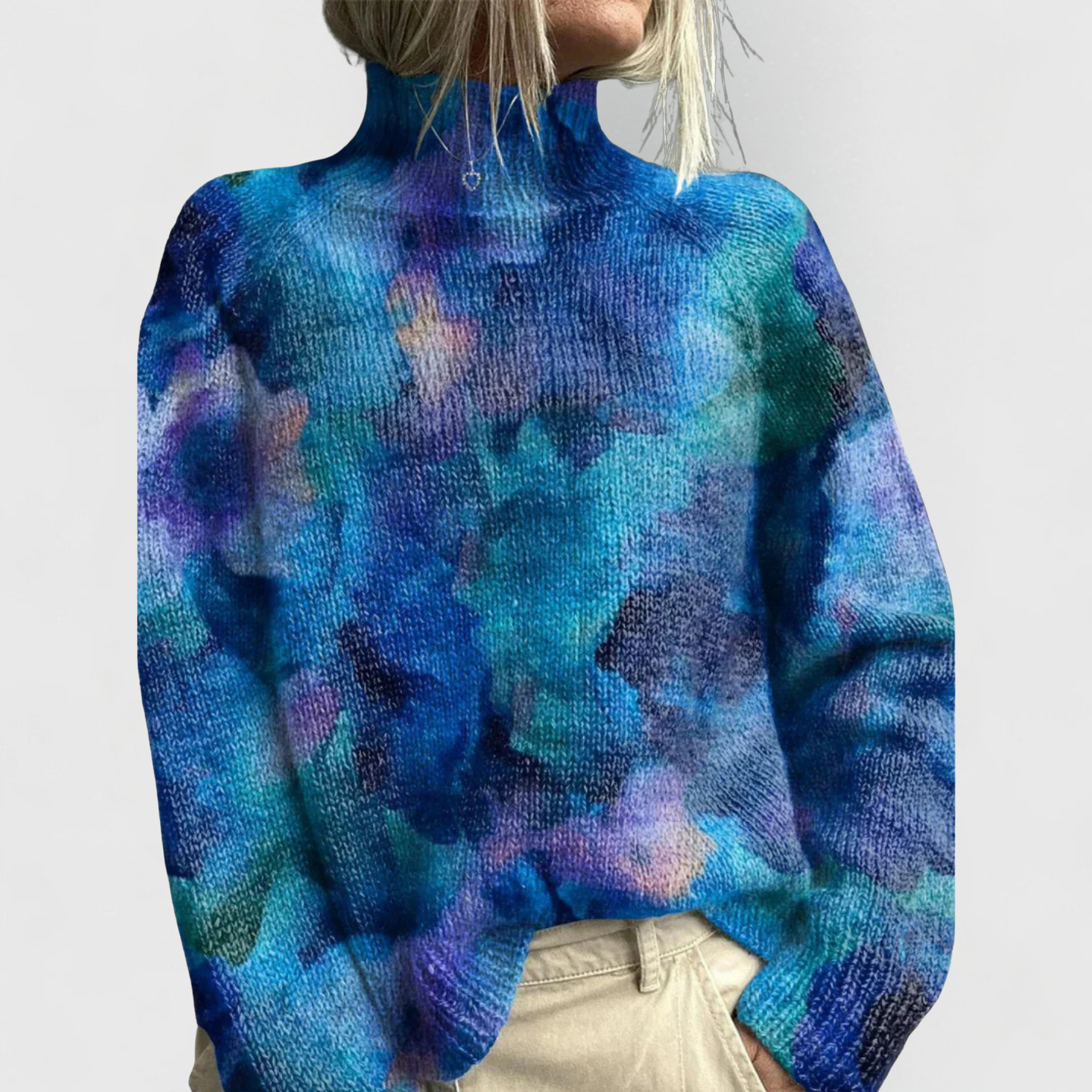 CASSANDRA – WOODLAND EMBROIDERED KNIT SWEATER