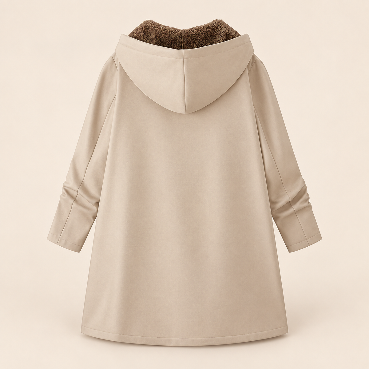 Evelyn™ | Cosy Sherpa-Lined Hooded Coat