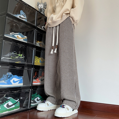 XAVIERA – MODERN HERRINGBONE RELAXED SWEATPANTS