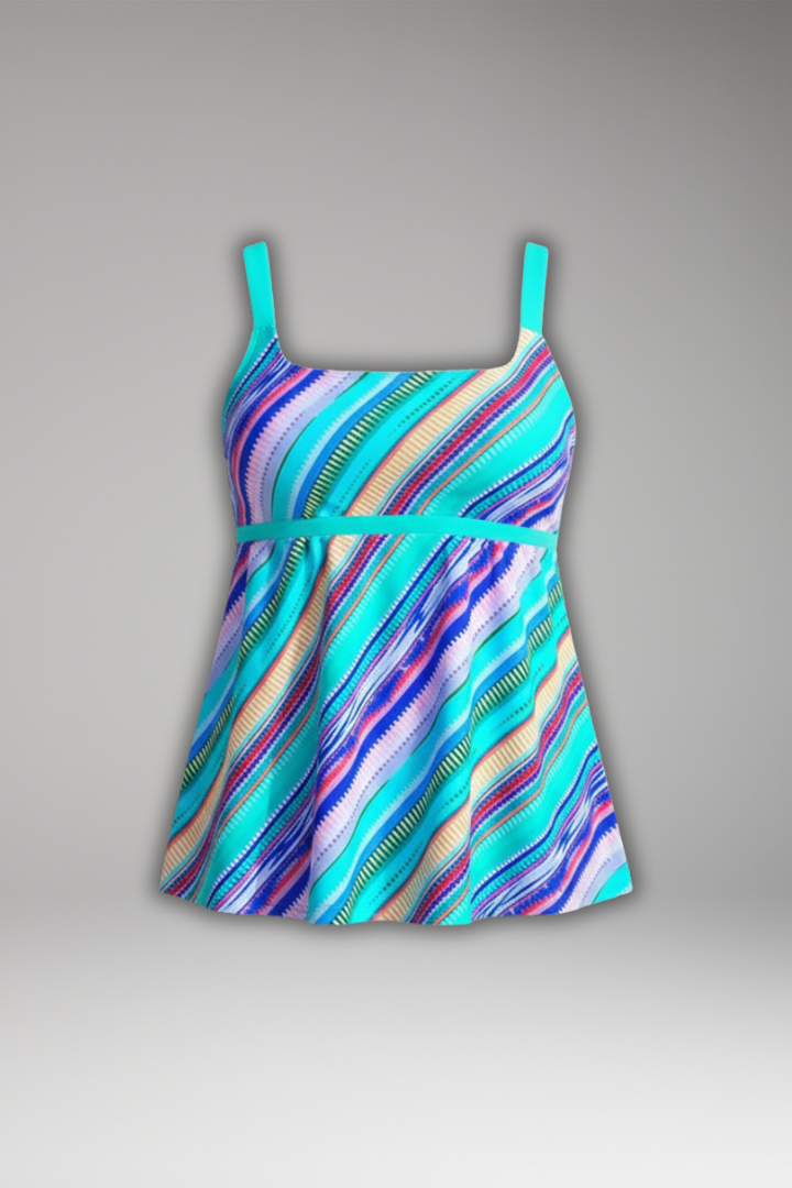 Marit | Dames Bedrukte Tankini Set met Broekje Zomer