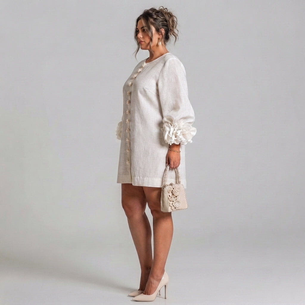 Henrietta Button-Down Mini Dress