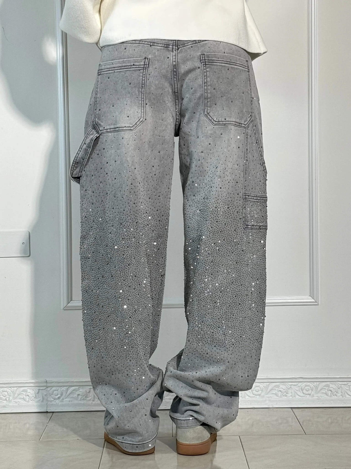 Victoria | High-Waist Glitter Jeans