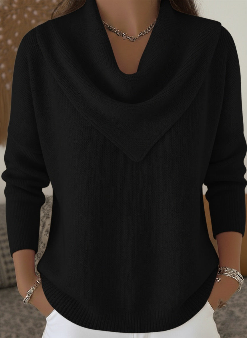 Mila™ | Relaxed Cowl-Neck Knit Sweater