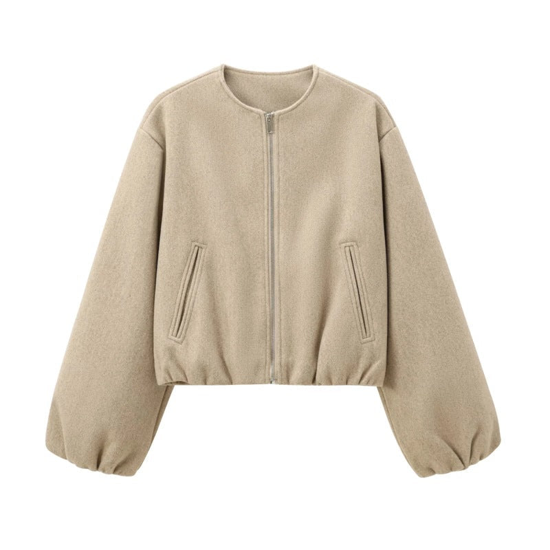 ARMINDA™ – Casual Balloon Sleeve Jacket