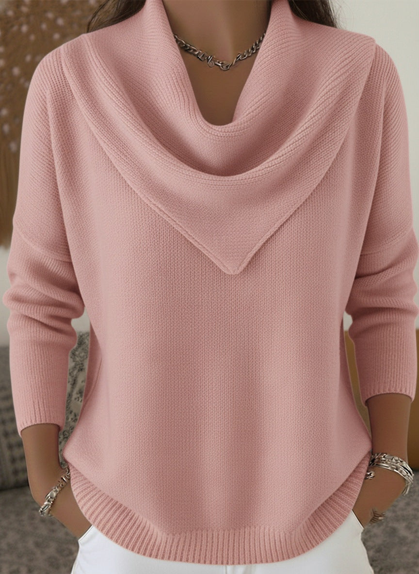 Mila™ | Relaxed Cowl-Neck Knit Sweater