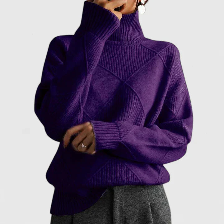 WILMA – COZY TURTLENECK KNIT SWEATER
