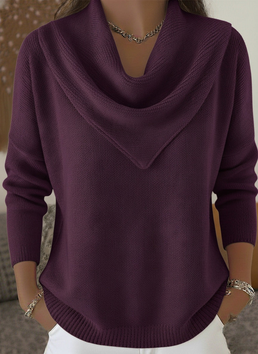 Mila™ | Relaxed Cowl-Neck Knit Sweater