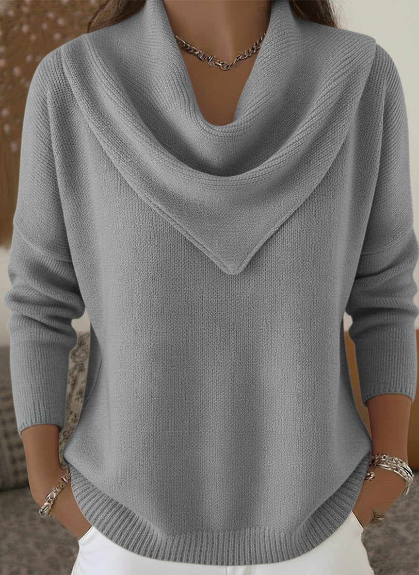 Mila™ | Relaxed Cowl-Neck Knit Sweater
