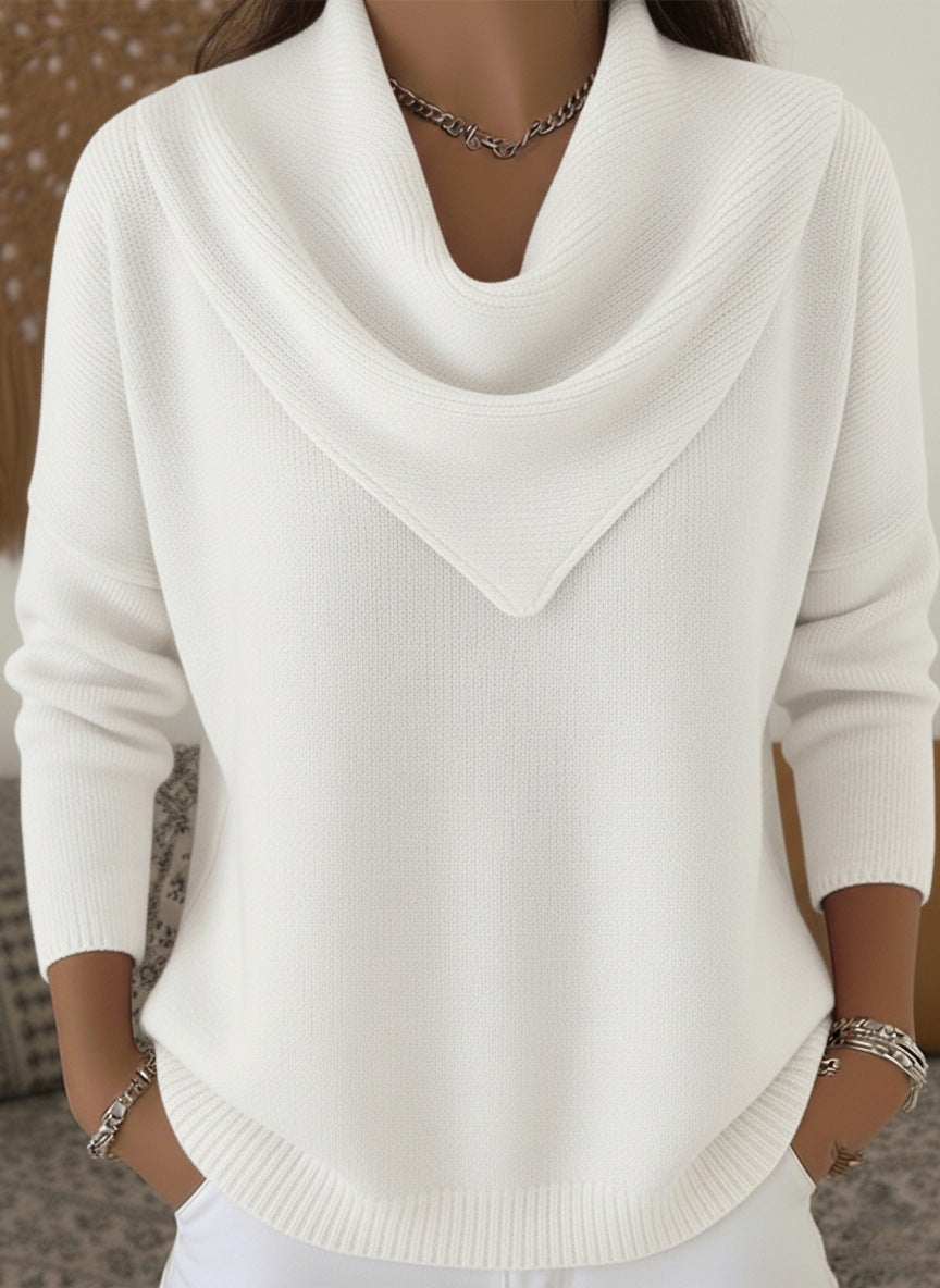 Mila™ | Relaxed Cowl-Neck Knit Sweater