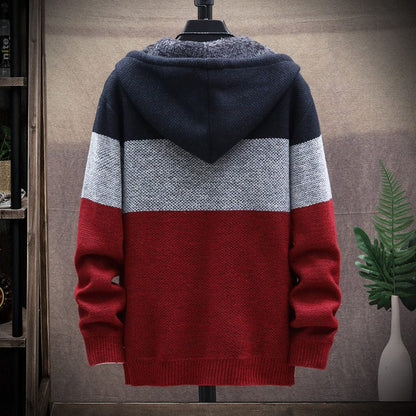 ADRIAN – COLORBLOCK FLEECE-LINED HOODED JACKET