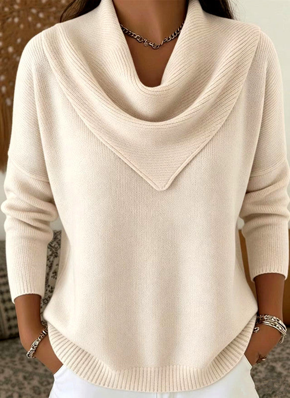 Mila™ | Relaxed Cowl-Neck Knit Sweater