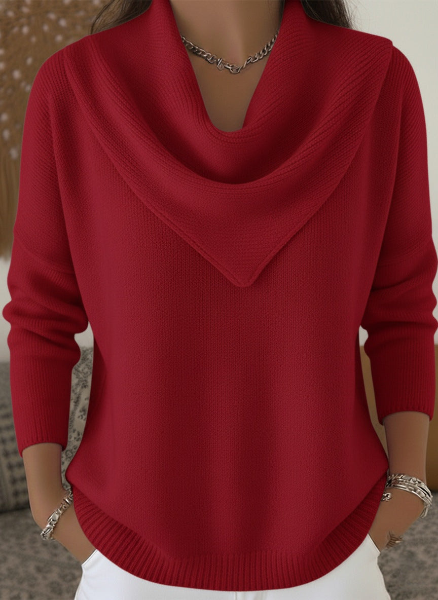 Mila™ | Relaxed Cowl-Neck Knit Sweater