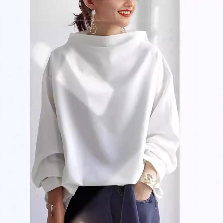 ISABELLA – ELEGANT HIGH-NECK RELAXED SWEATER