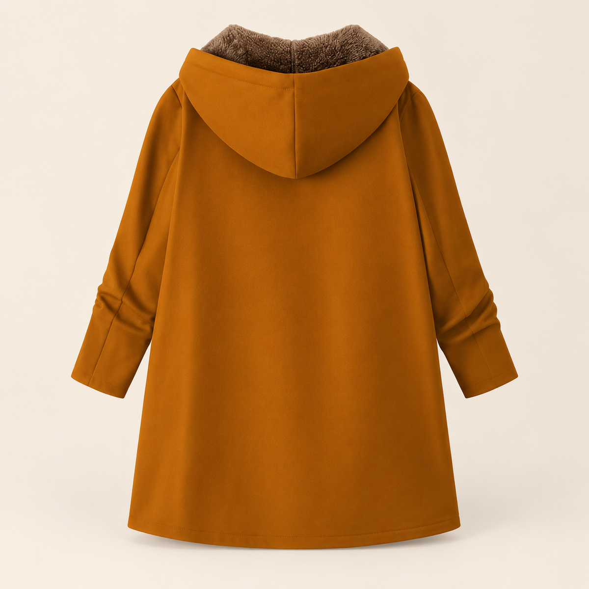 Evelyn™ | Cosy Sherpa-Lined Hooded Coat