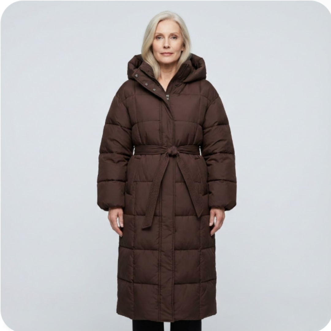 Carmen | Longline Belted Puffer Coat