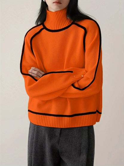 THERESA – RELAXED HIGH-NECK SWEATER