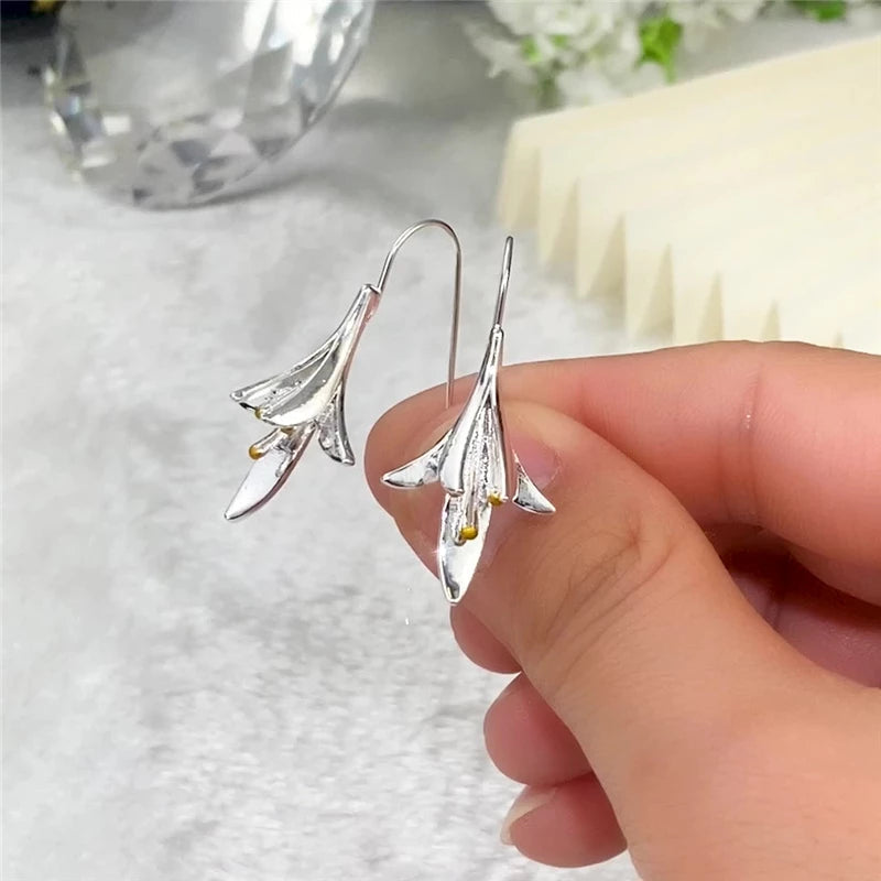 Exclusive Silver Floral | Earrings