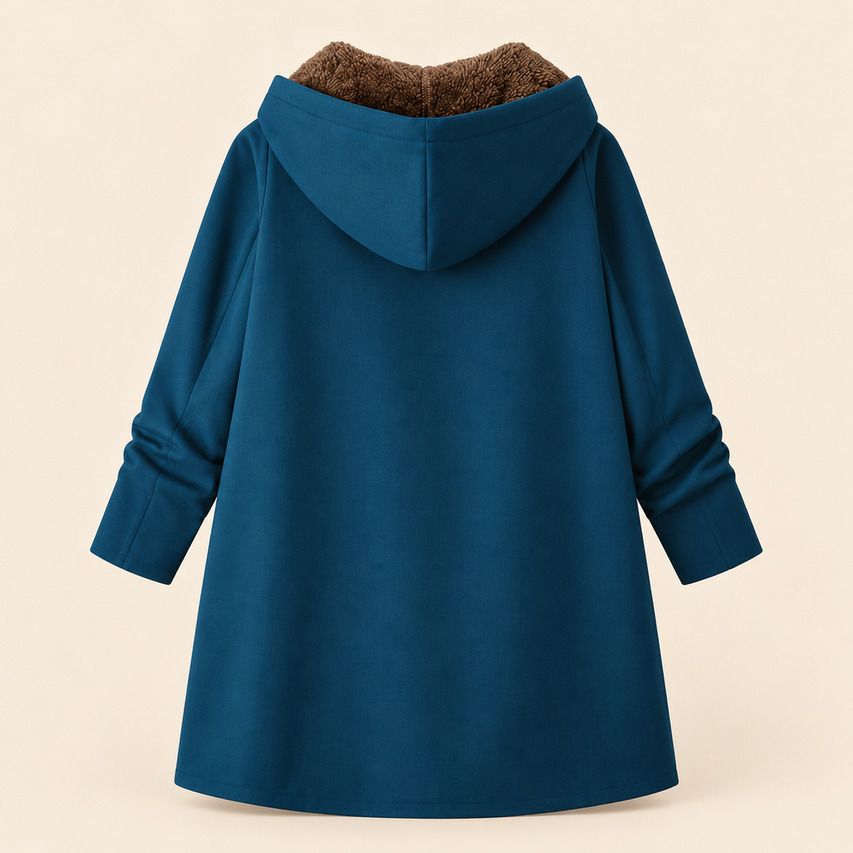 Evelyn™ | Cosy Sherpa-Lined Hooded Coat