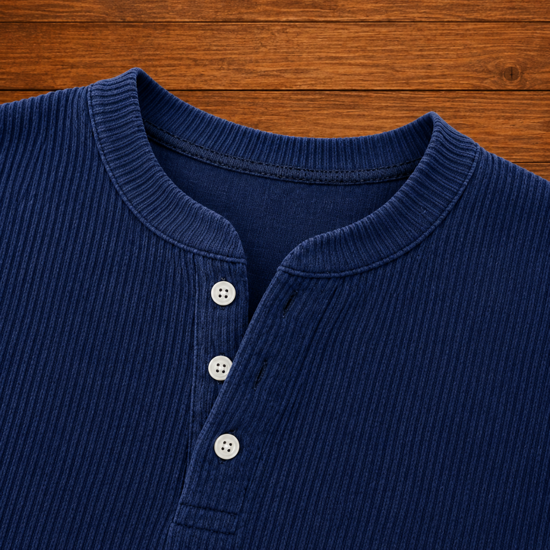 Merrick | Ribbed Button Collar Shirt