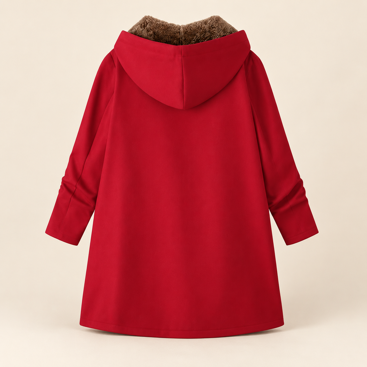 Evelyn™ | Cosy Sherpa-Lined Hooded Coat