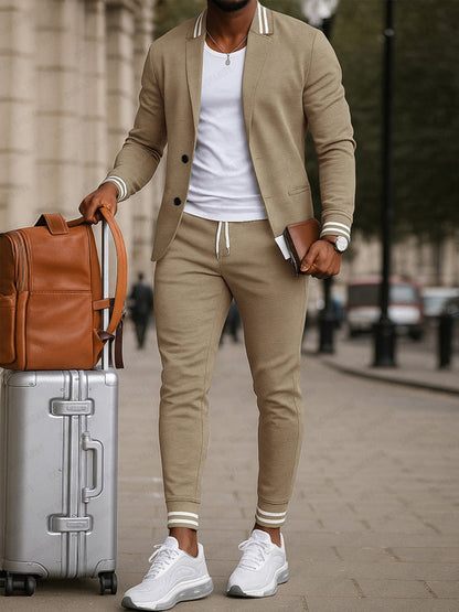 Jason™ | Athletic Inspired Blazer Pants Set