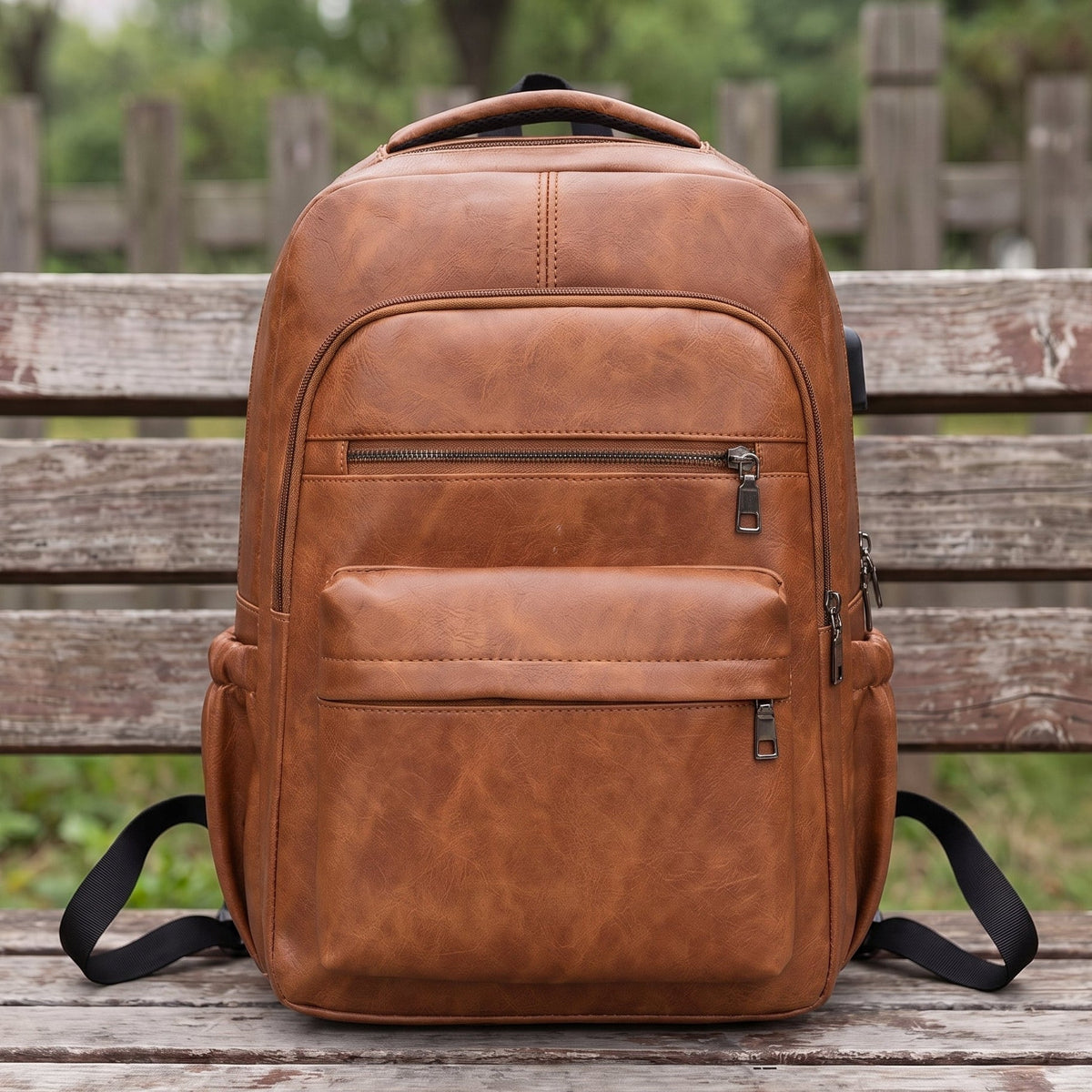 SLEEK LEATHER LAPTOP BAG