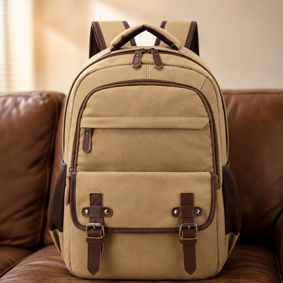 WASHED BUCKLE BACKPACK