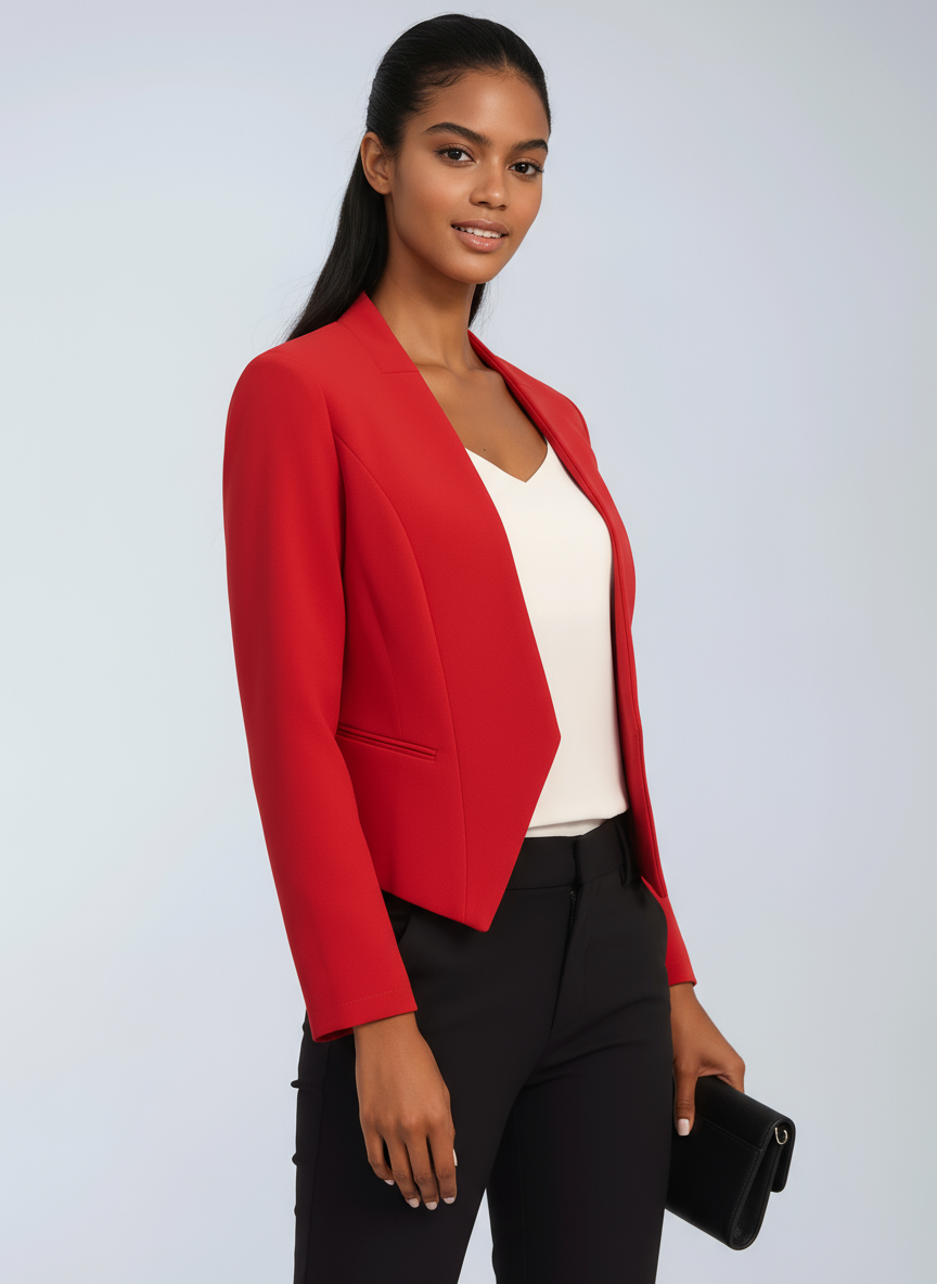 Blazer corto de oficina