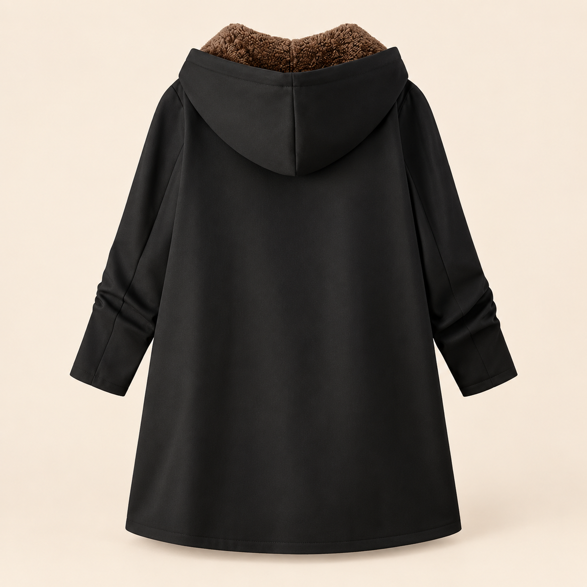 Evelyn™ | Cosy Sherpa-Lined Hooded Coat