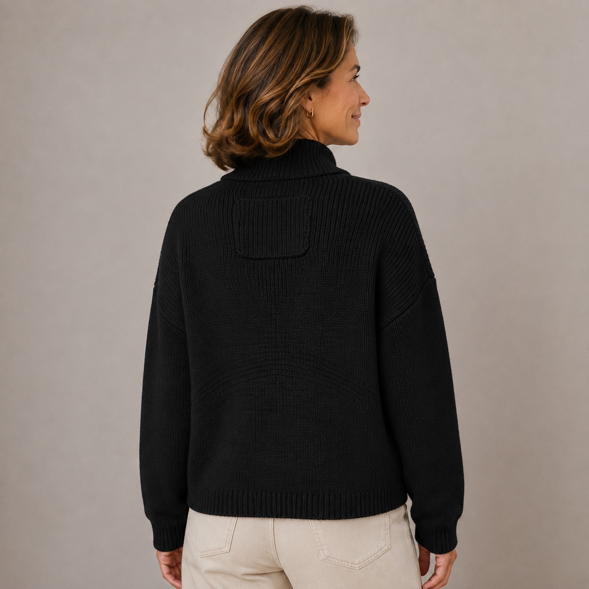 Sybilla | Stand Collar Button Cardigan