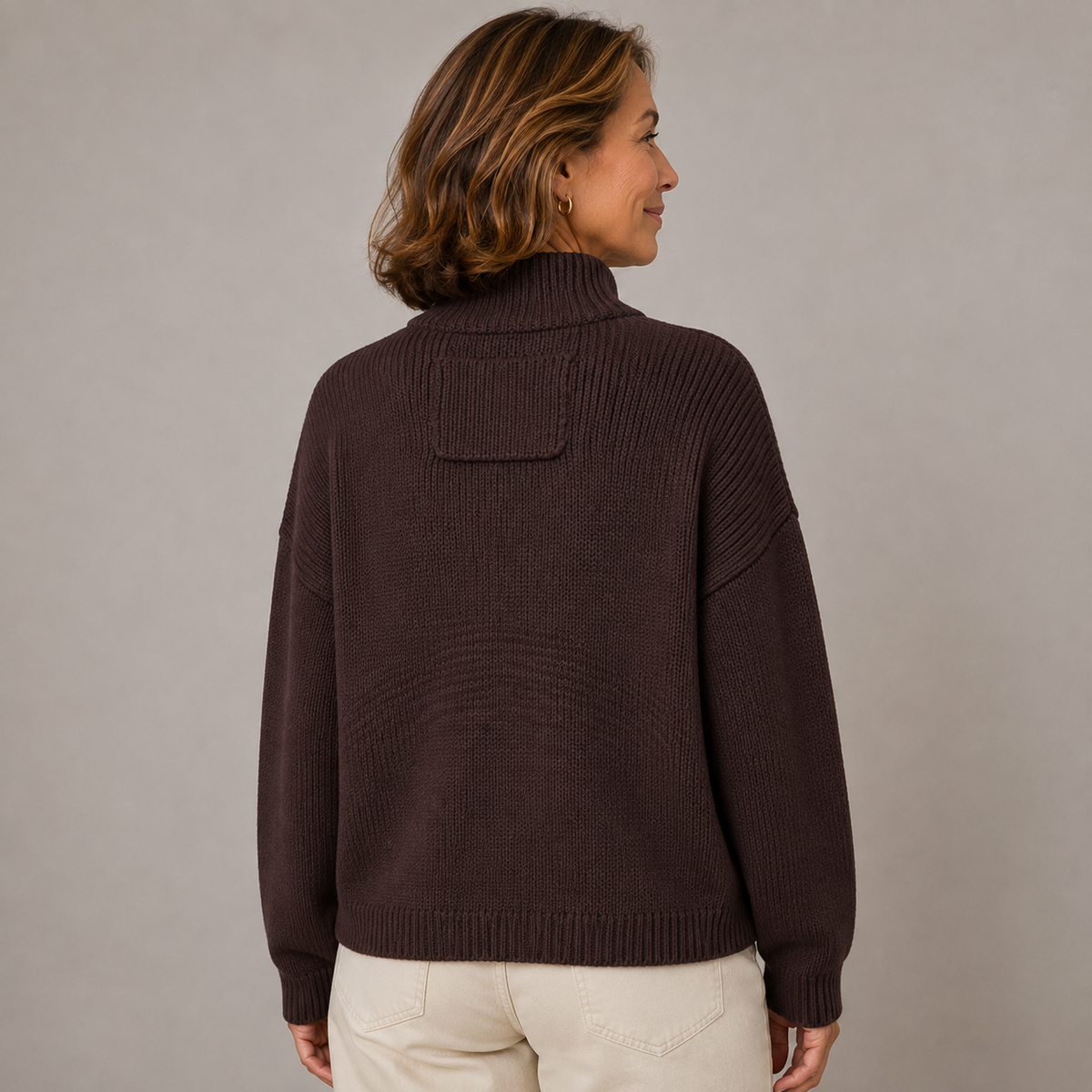 Sybilla | Stand Collar Button Cardigan