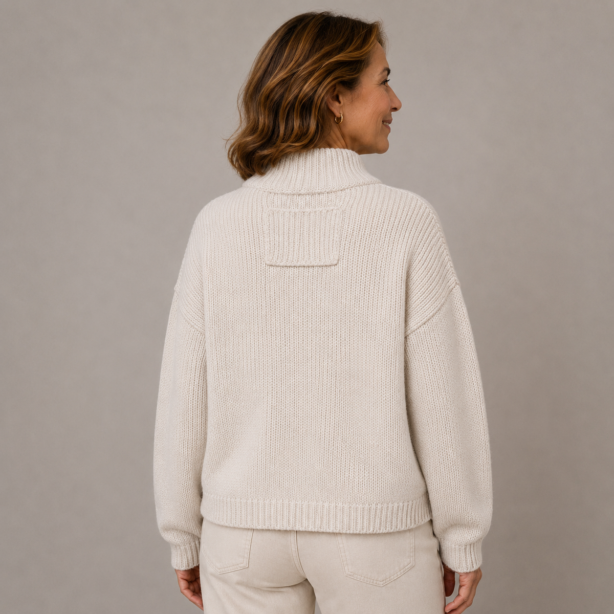 Sybilla | Stand Collar Button Cardigan