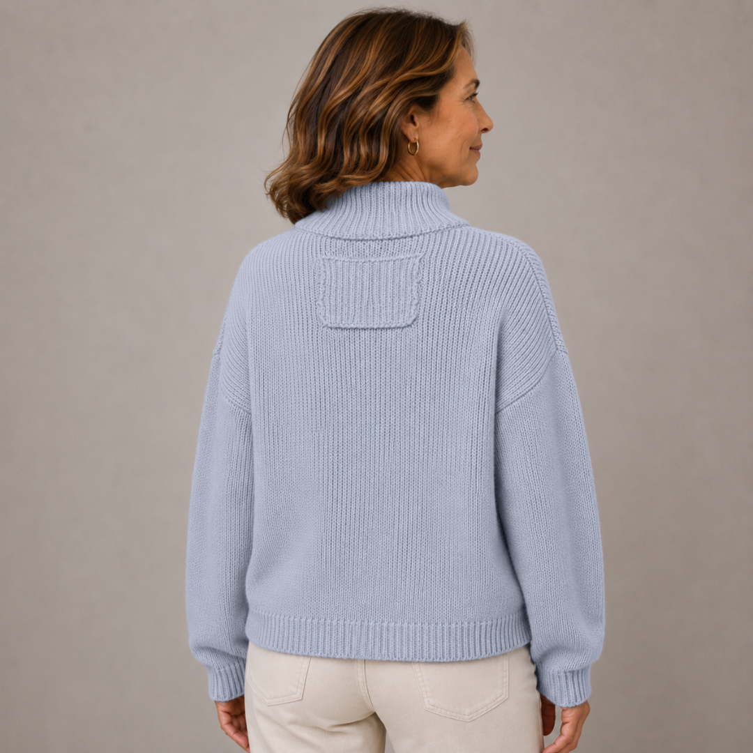 Sybilla | Stand Collar Button Cardigan