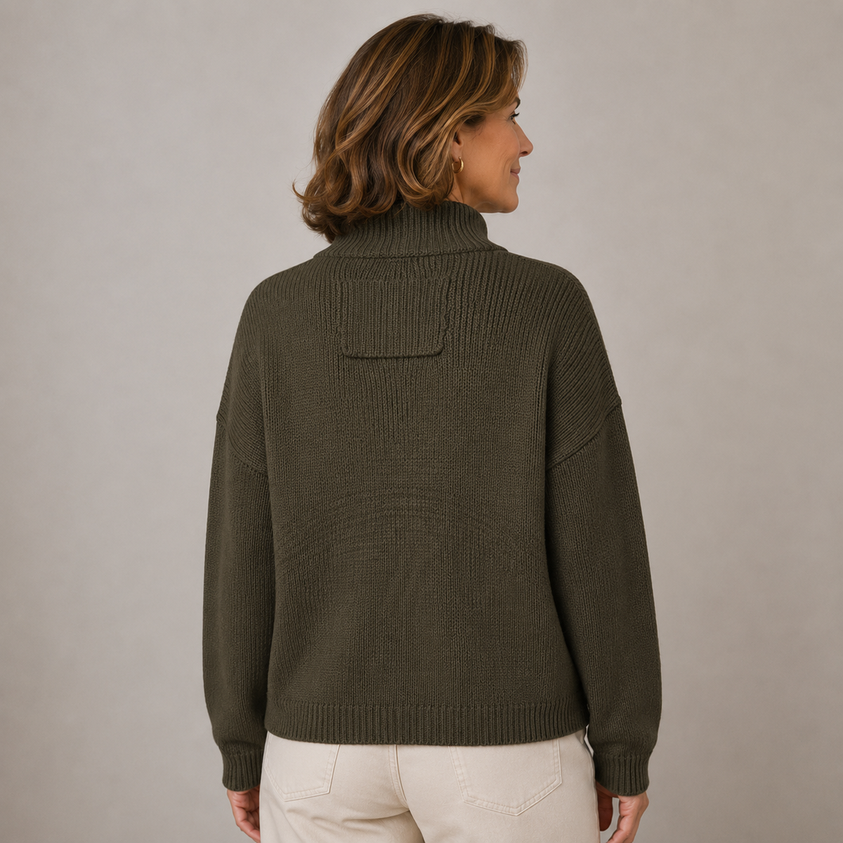 Sybilla | Stand Collar Button Cardigan