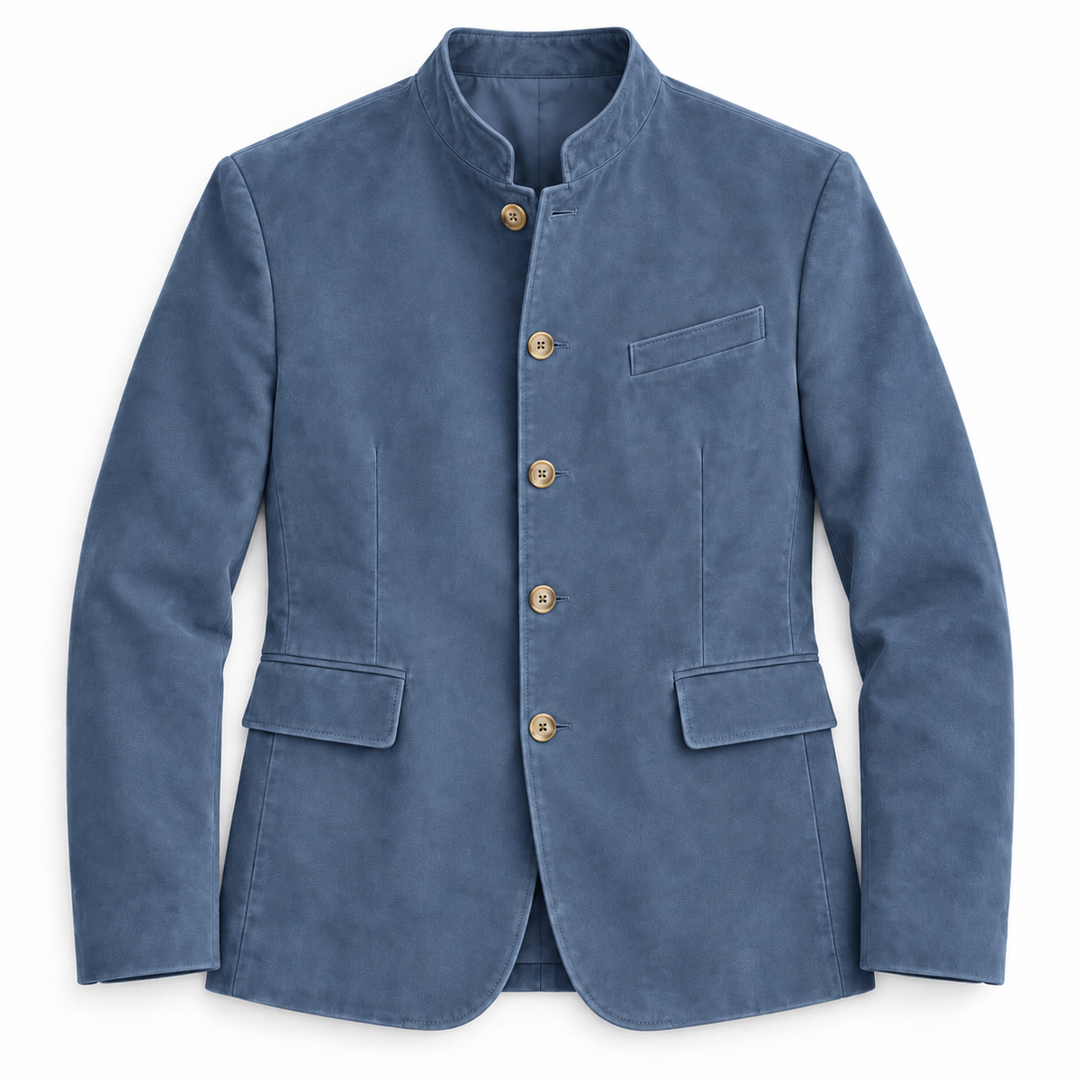 Averdon Premium Tailored Coat in blue on a white background