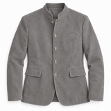 Averdon Premium Tailored Coat in grey on a white background