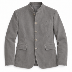 Averdon Premium Tailored Coat in grey on a white background