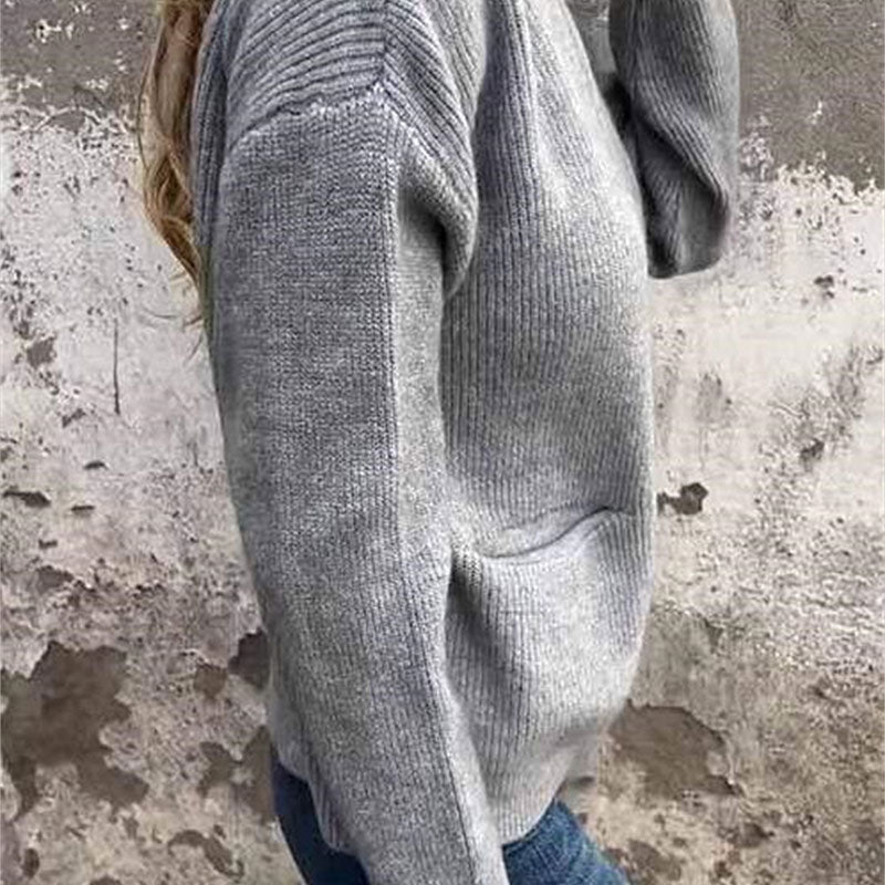 Evelyn – Soft Zip-Up Cardigan with Pockets