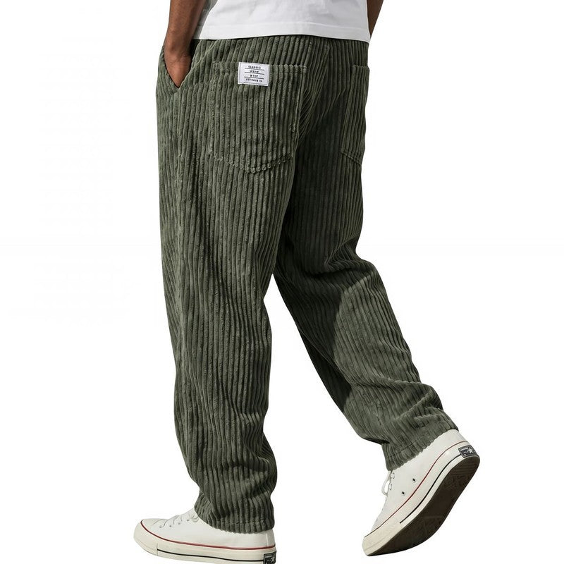 Jeroen | Ribbed Relaxed-Fit Trousers