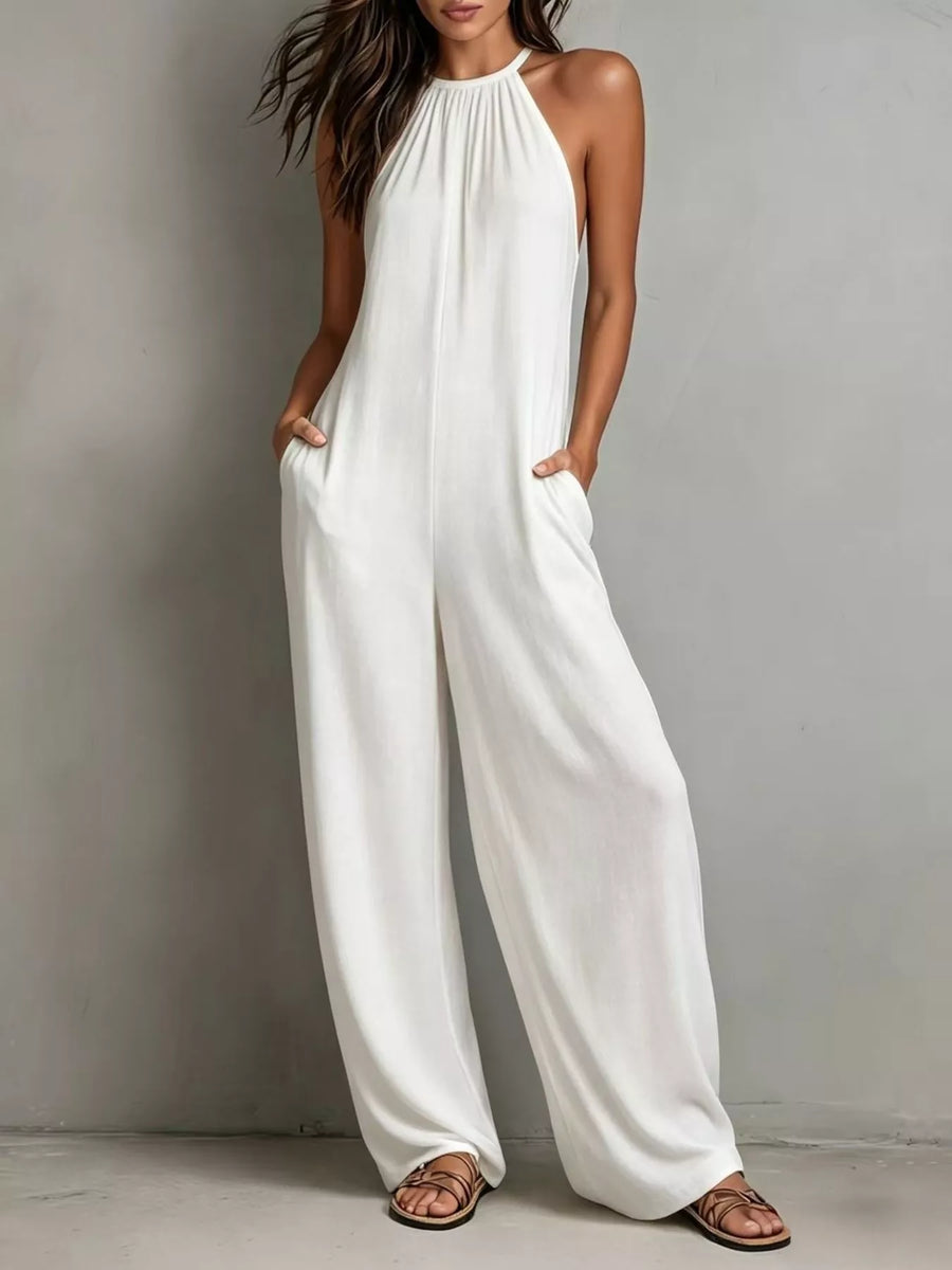 Sienna | Sleeveless Wide-Leg Jumpsuit