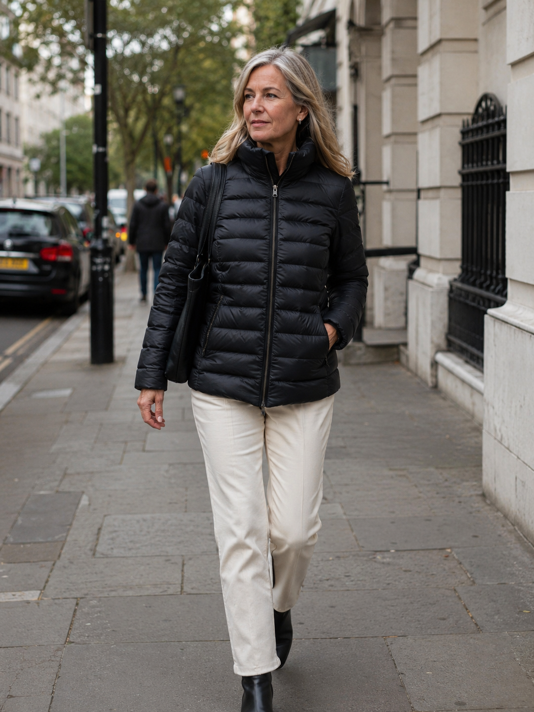 Cascade Quilted Puffer Jacket in Alice Bennett London packaging