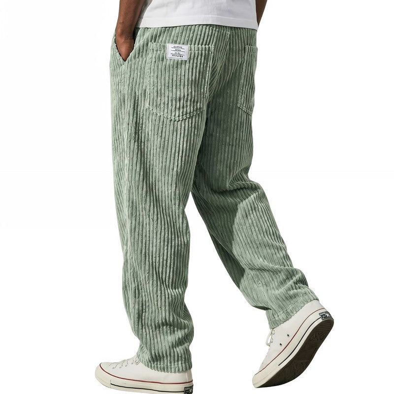Jeroen | Ribbed Relaxed-Fit Trousers