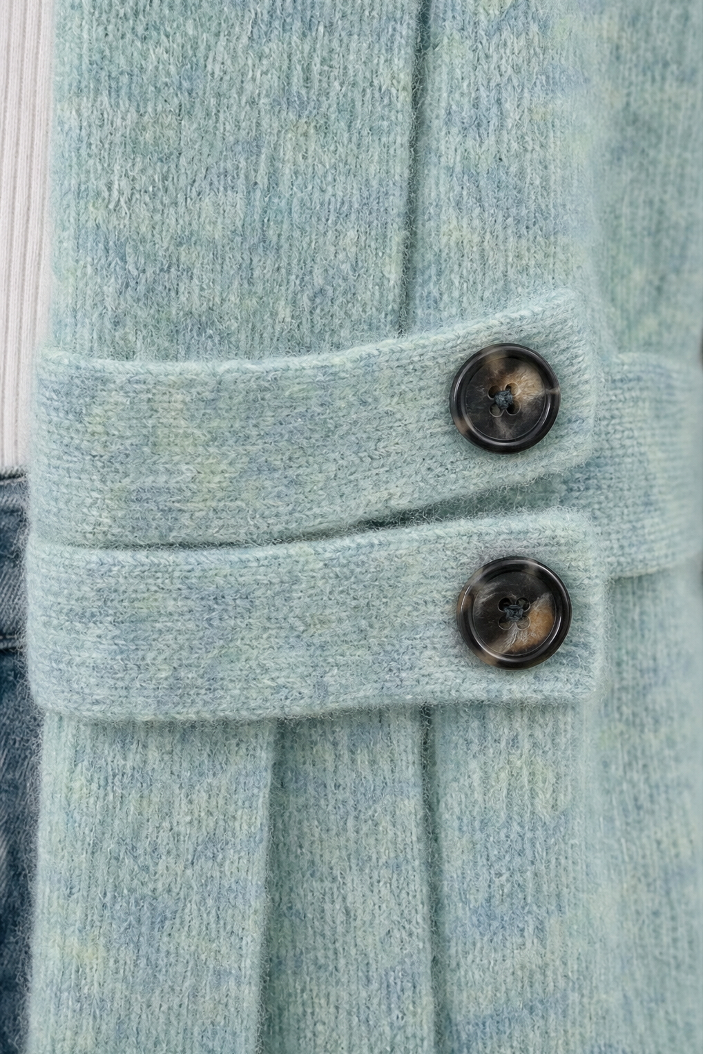 Wearbella | Double-Breasted Belted Knit Cardigan