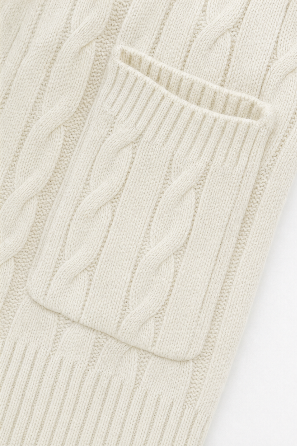 Wearbella | Hooded Chunky Cable-Knit Cardigan