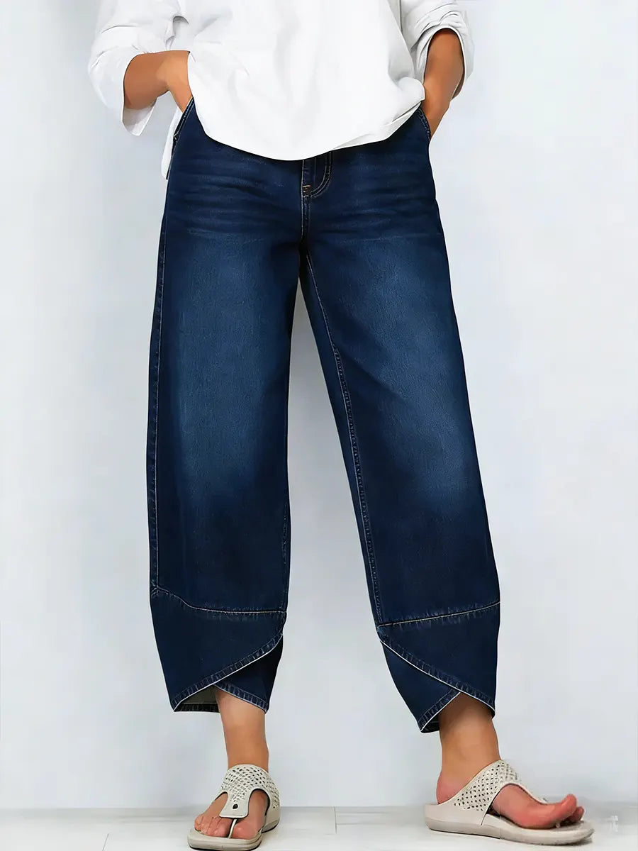 HARPER – MODERN PANTS WITH CROSSHEM DETAIL