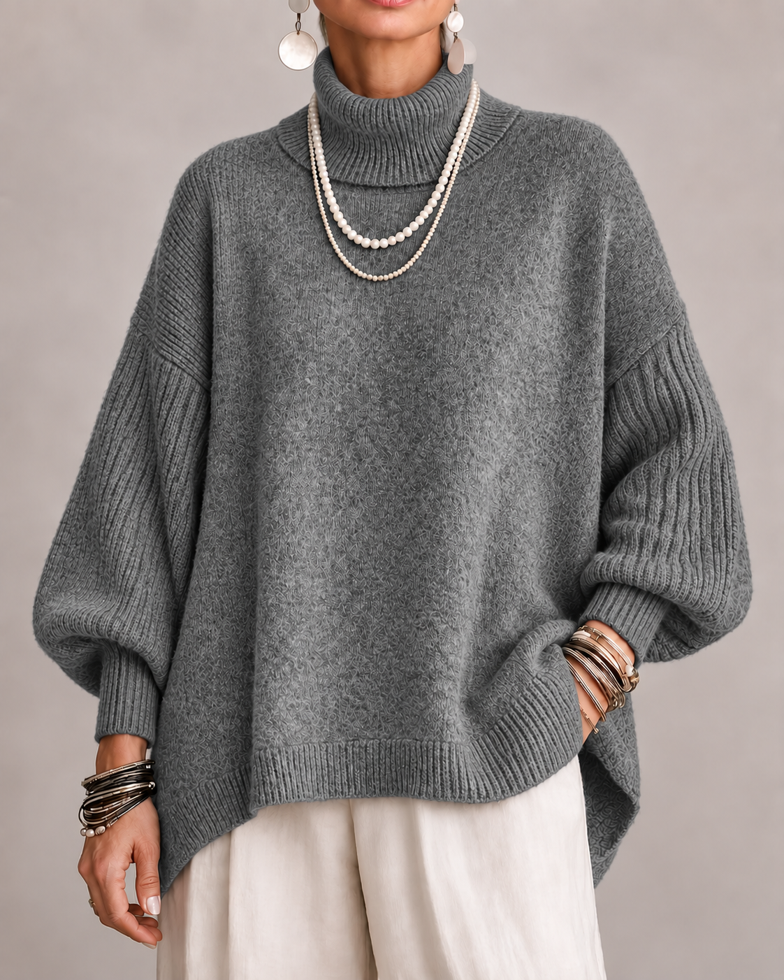 Kathleen | Relaxed Roll-Neck Jumper