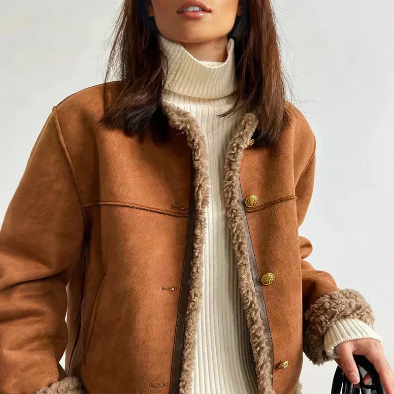 Fionellea | Shearling-Trim Jacket