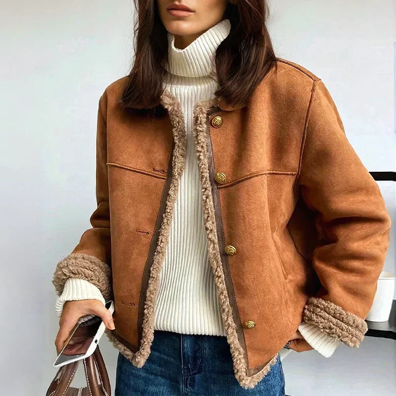 Fionellea | Shearling-Trim Jacket