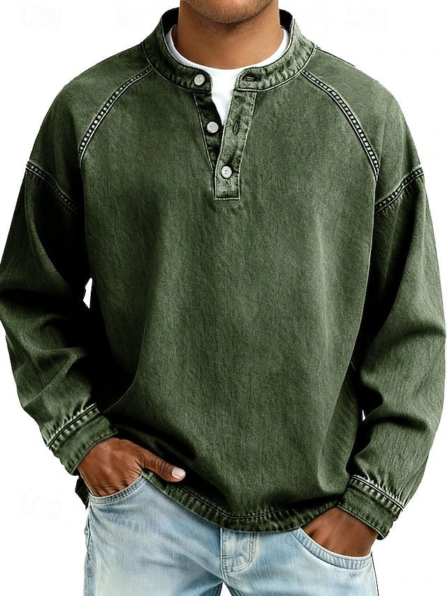 Calor Soft-Touch Henley Shirt