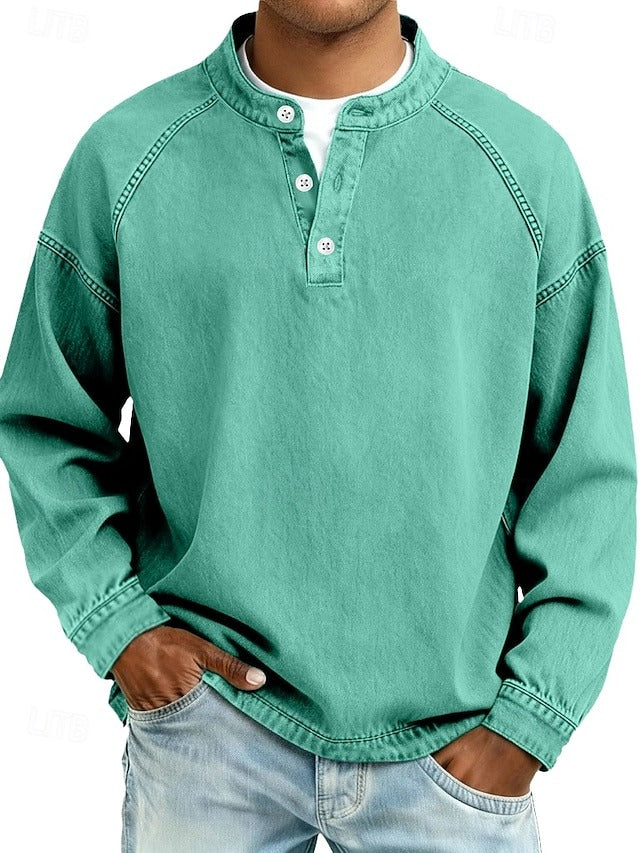 Calor Soft-Touch Henley Shirt